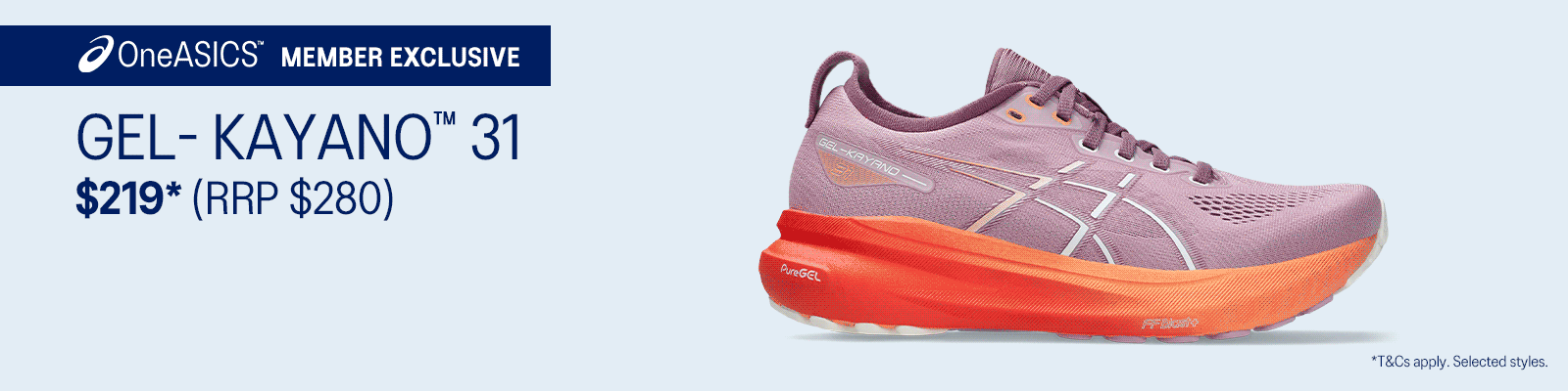 2025 OneASICS Members Exclusive GEL-KAYANO™ 31 Sale​