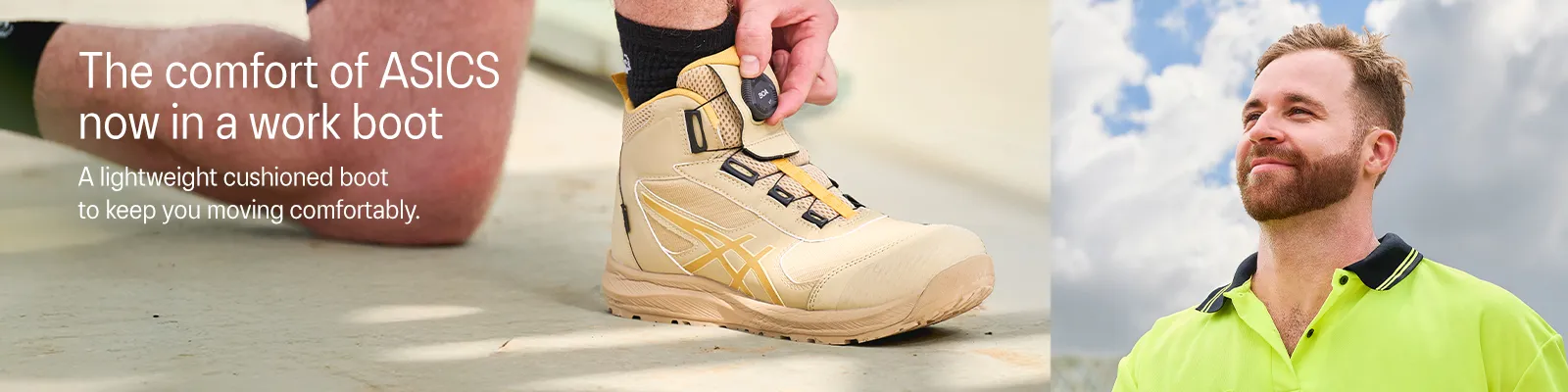 The comfort of ASICS now in a work boot​.