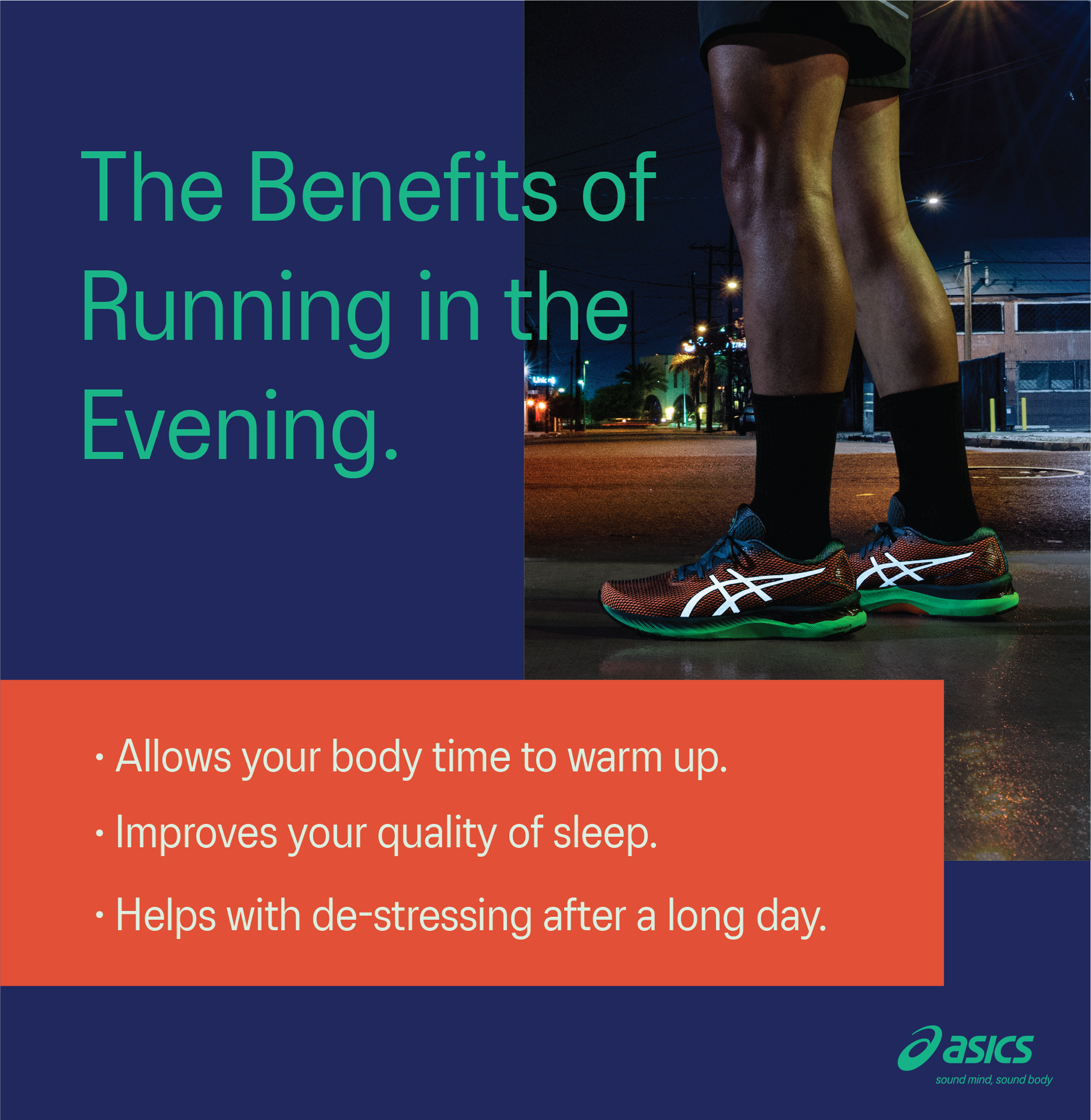 benefits of running in the evening