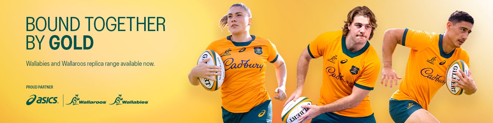 Bound Together By Gold. Wallabies and Wallaroos Replica Range Available Now. 
