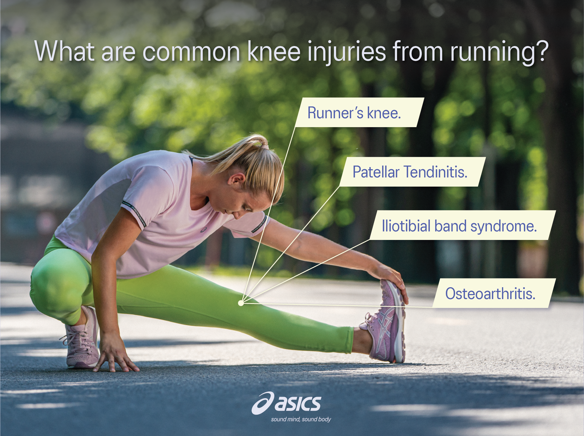 what are the common knee injuries from running?