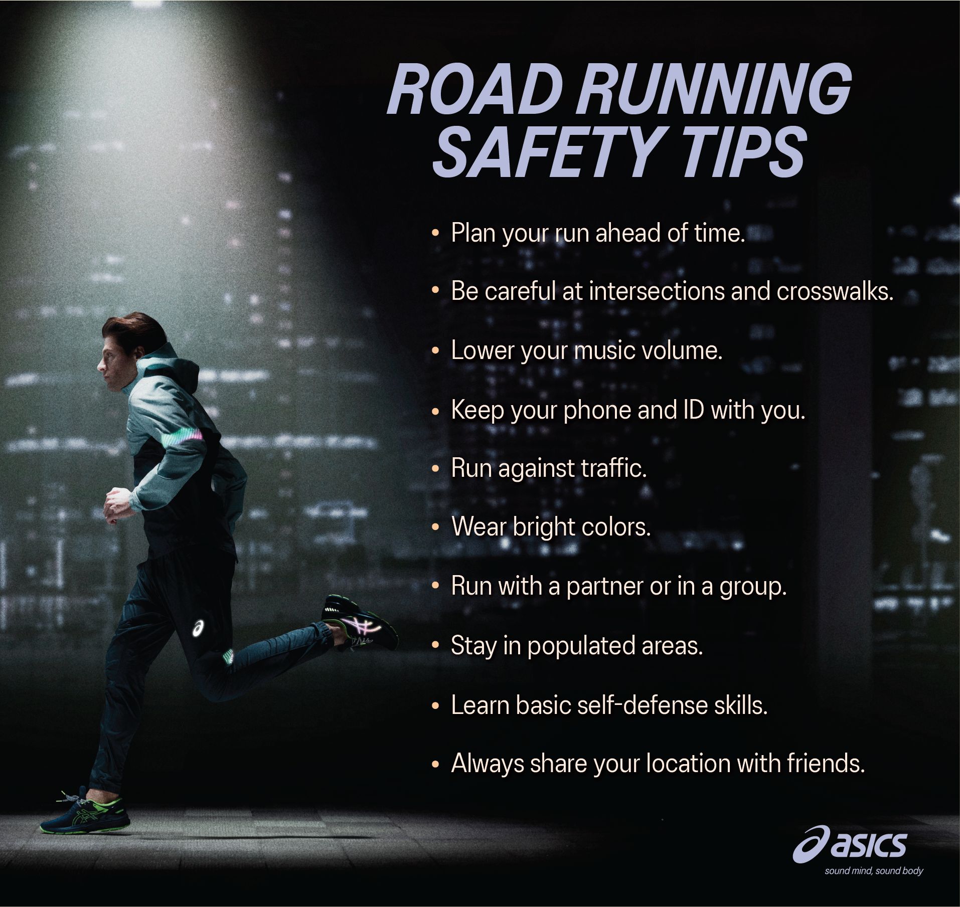 road running safety tips