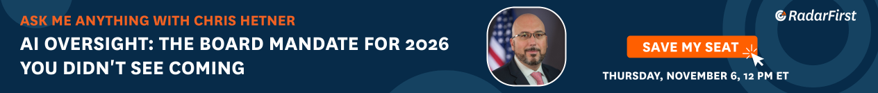 Radarfirst- AI Oversight: The Board Mandate for 2026 You Didn't See Coming
