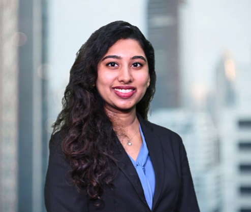 headshot of Mira Subramanian