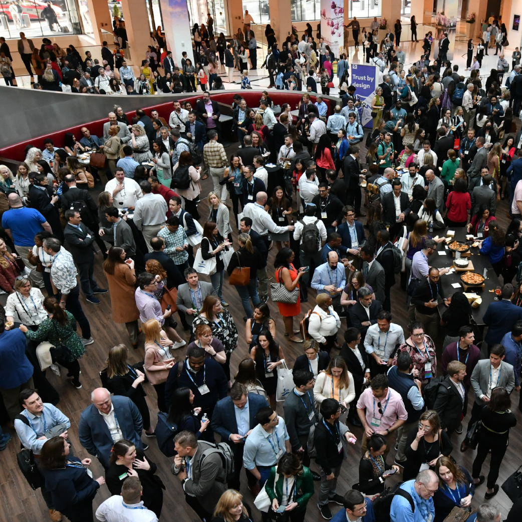 illustration of a conference badge