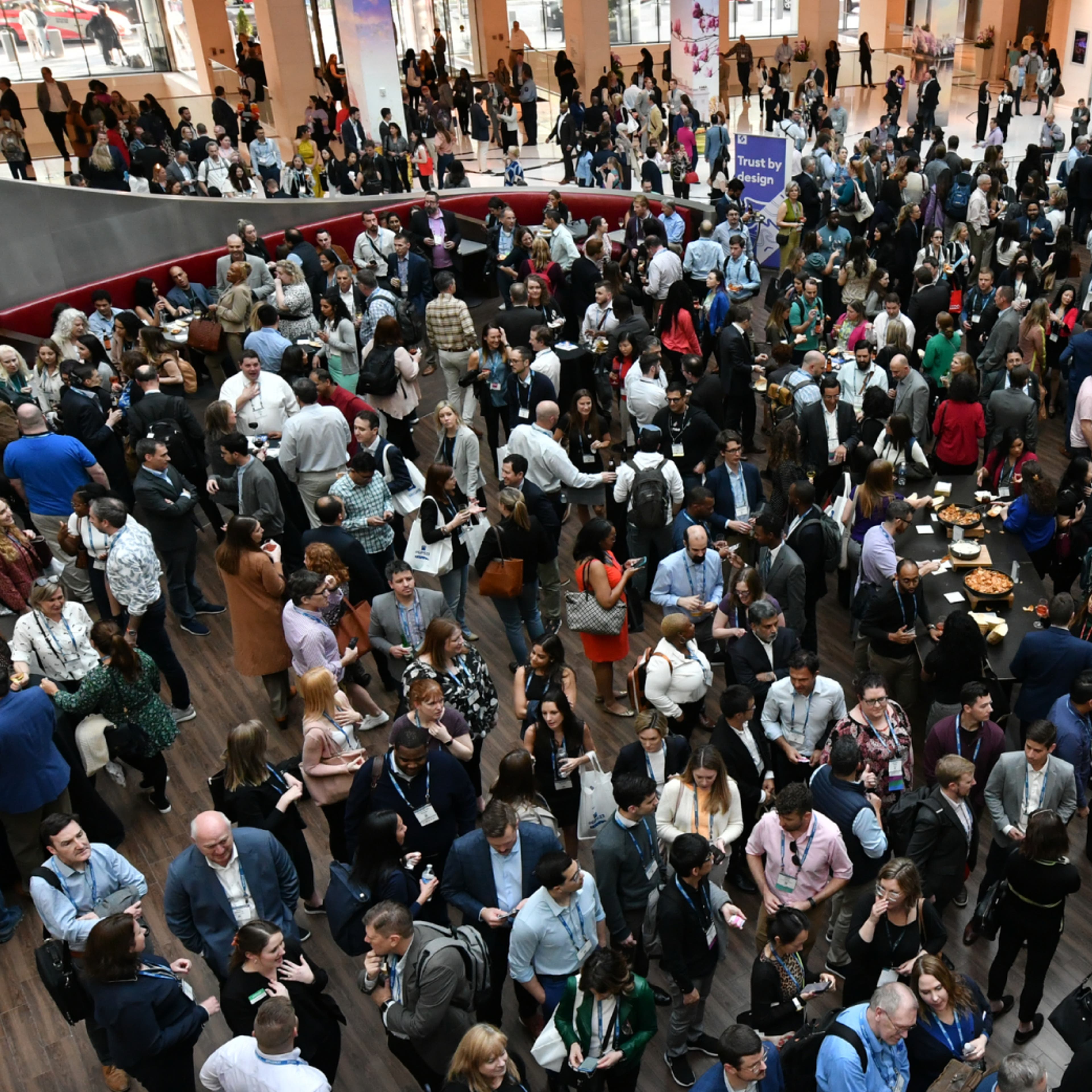 illustration of a conference badge