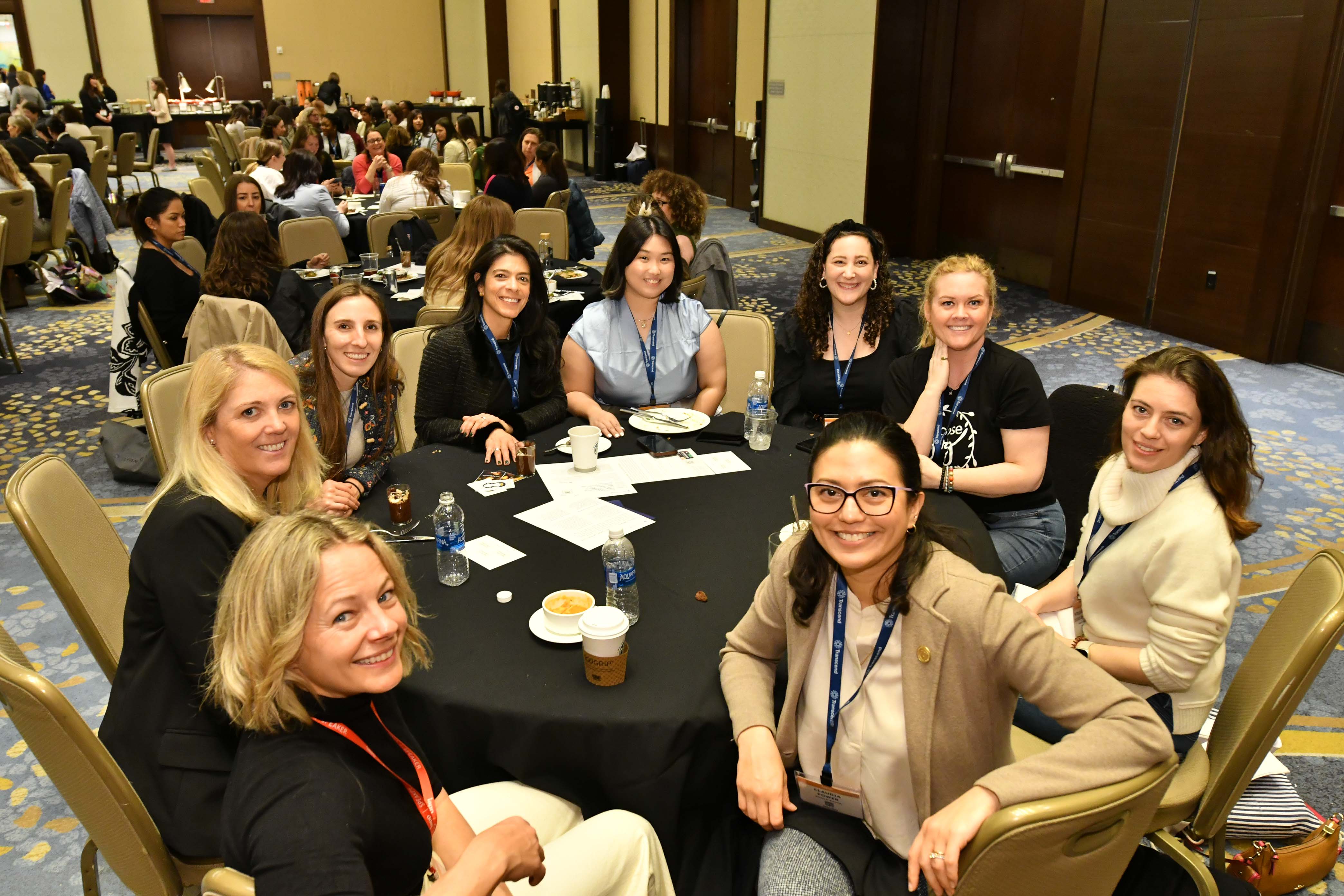 Attendees posing for a group photo at a Women Leading Privacy meetup