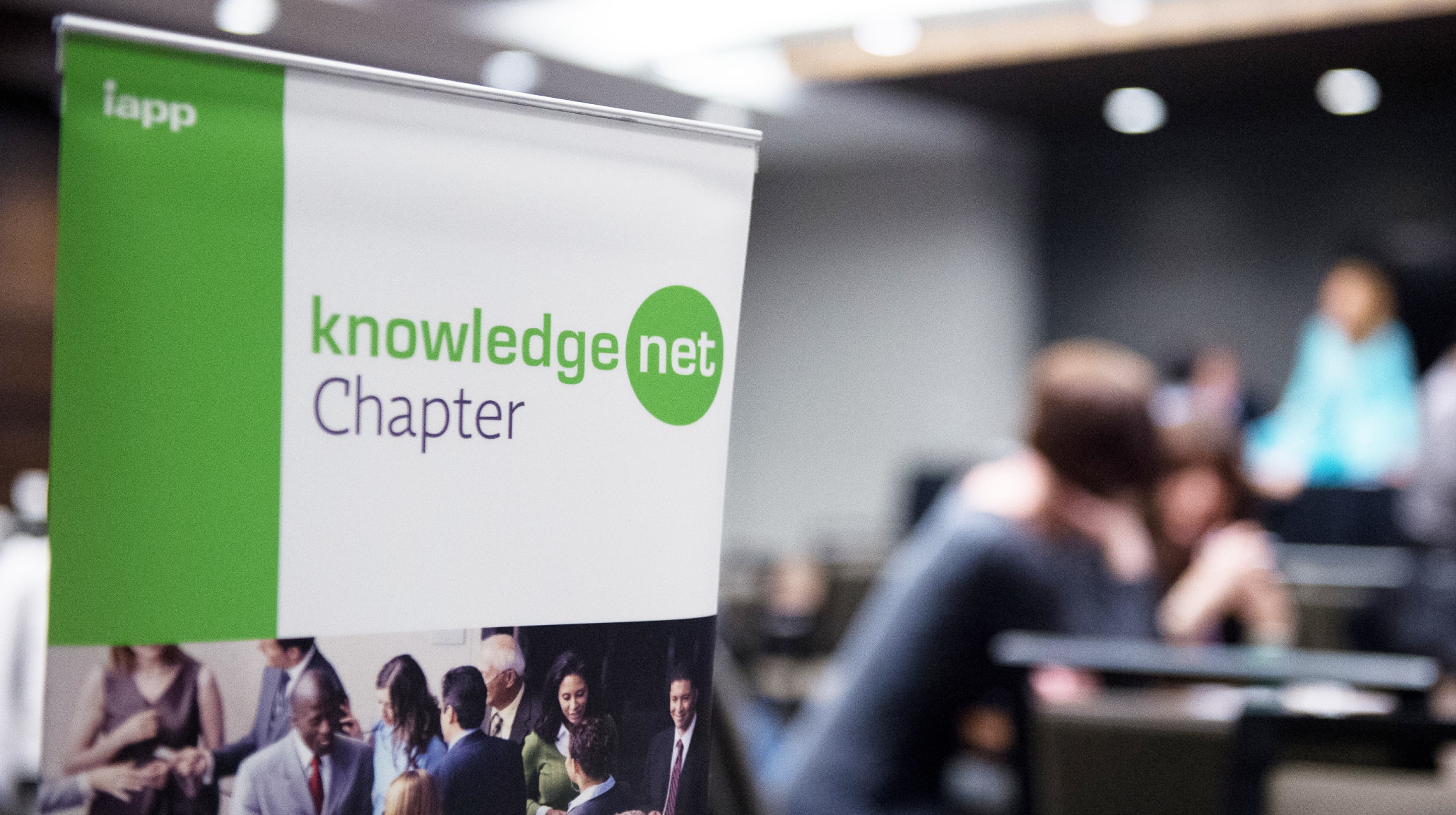 A presentation being delivered at an IAPP local chapter meeting