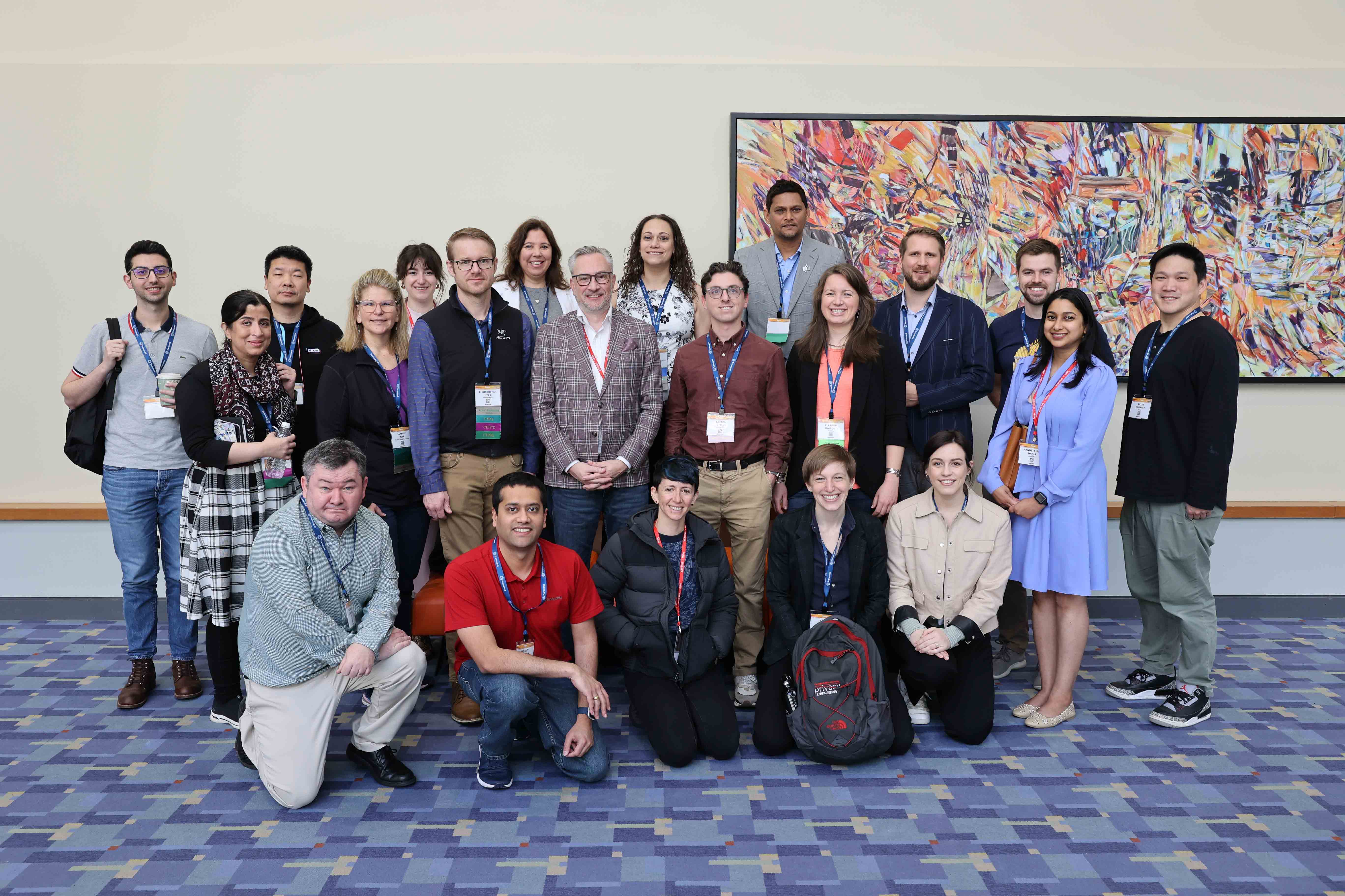 A group photo of Privacy Engineering section members