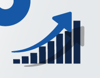Illustration of a revenue chart trending upward
