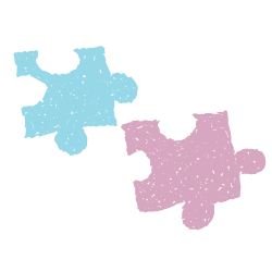 Image of different colored puzzle pieces fitting together