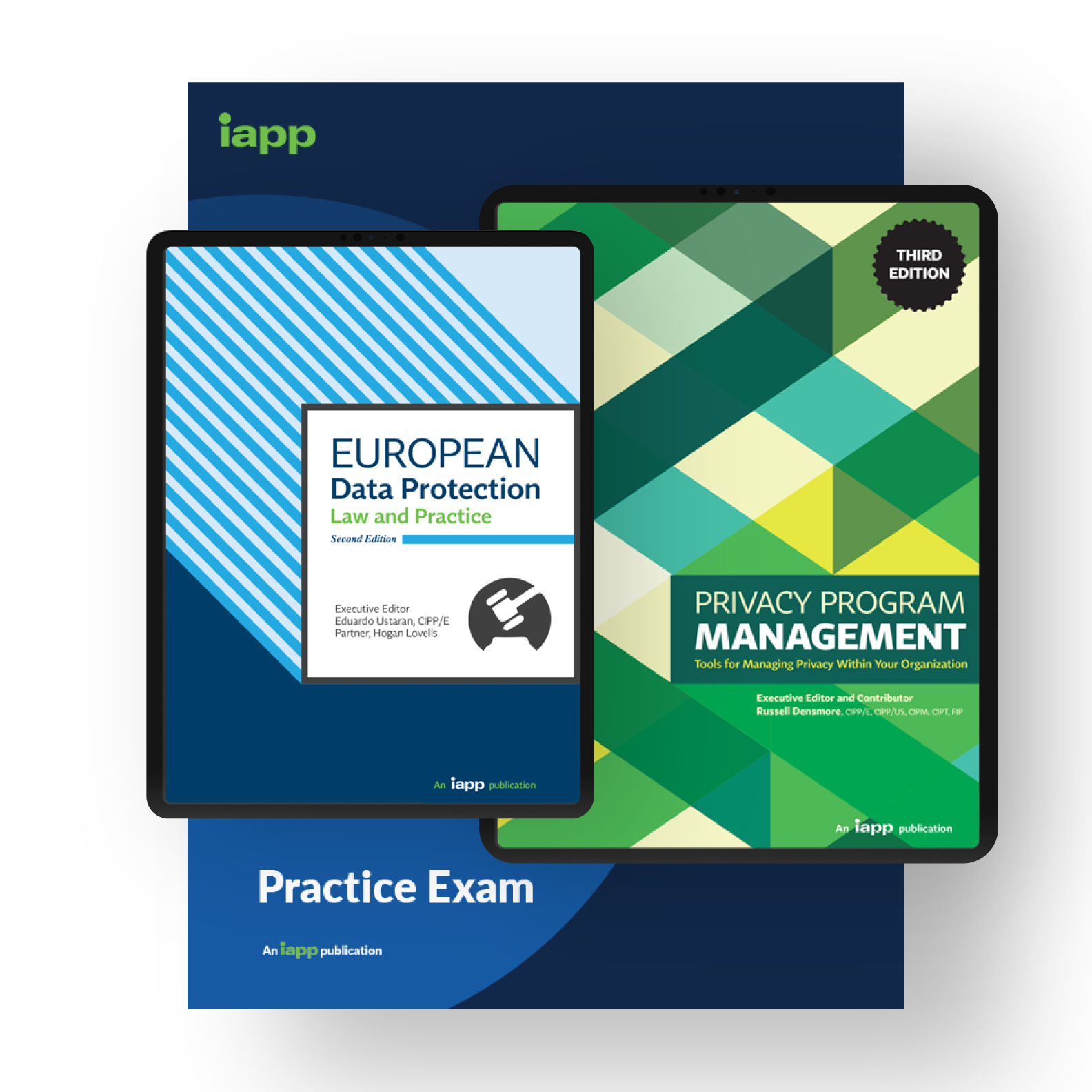 Image collage of IAPP training materials