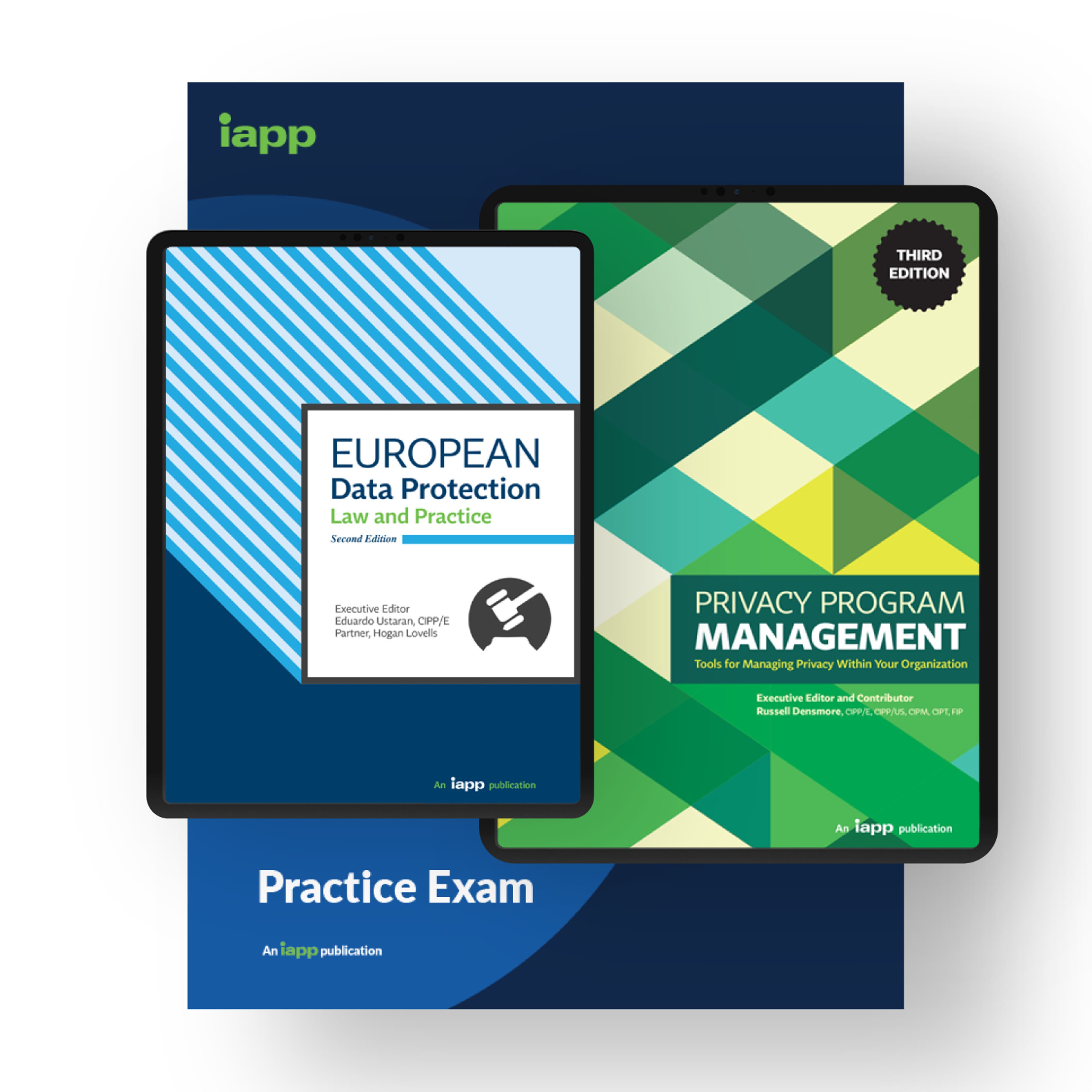 Image collage of IAPP training materials