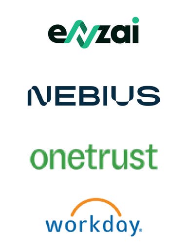 A collection of four logos of IAPP members in the privacy and AI governance industry