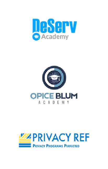 logos of three IAPP training partners in Latin and North America