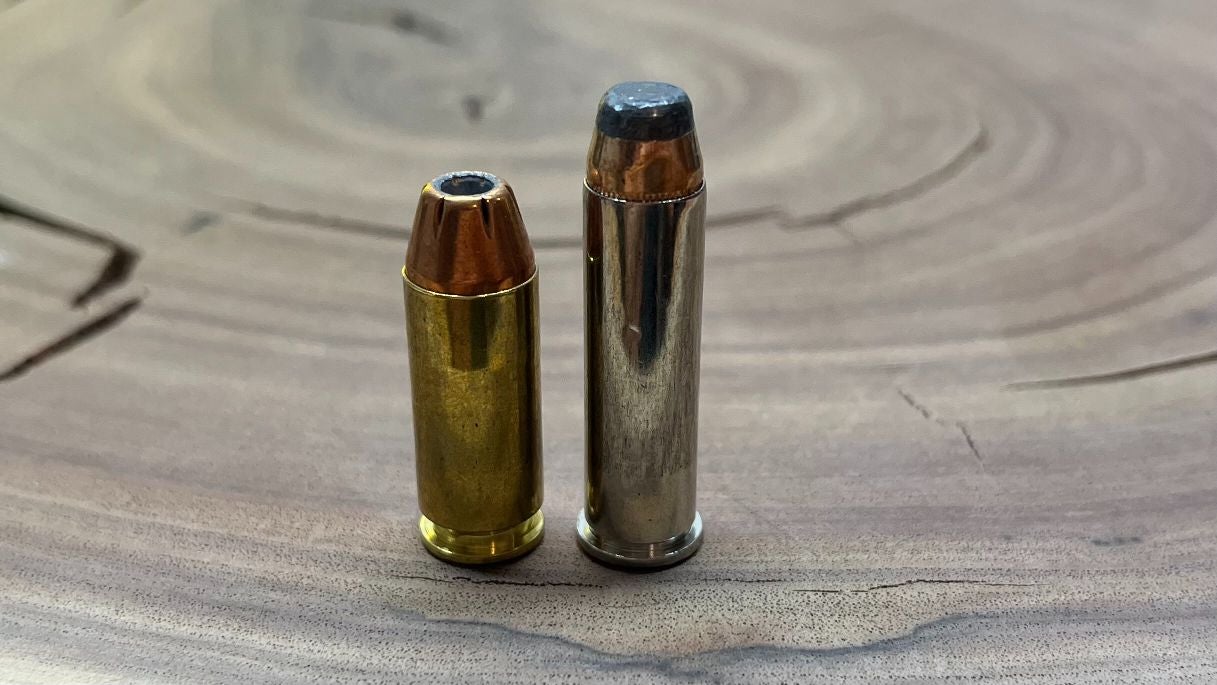9mm (left) vs 357 magnum (right)