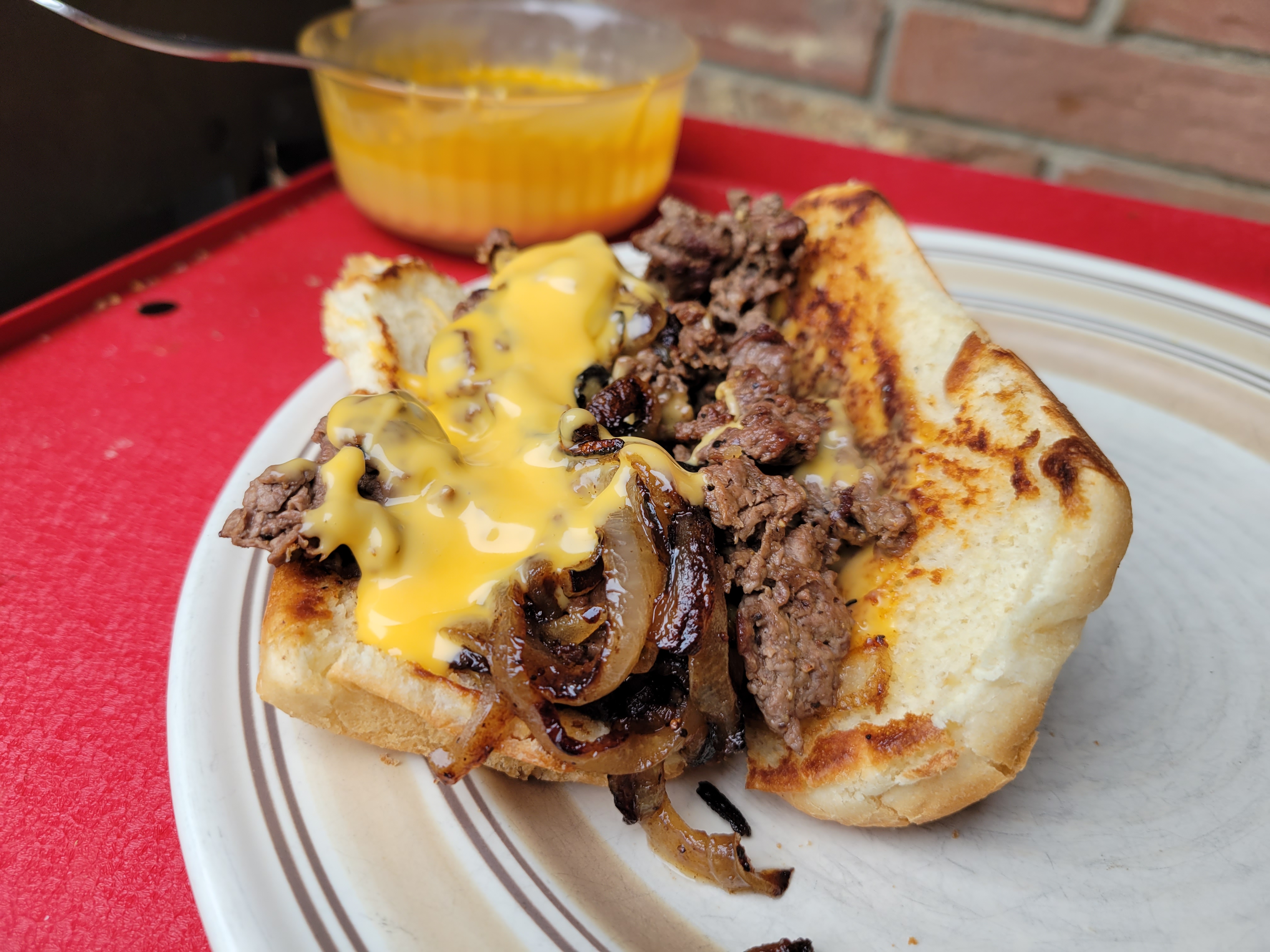 Image relating to Venison Philly Cheesesteak