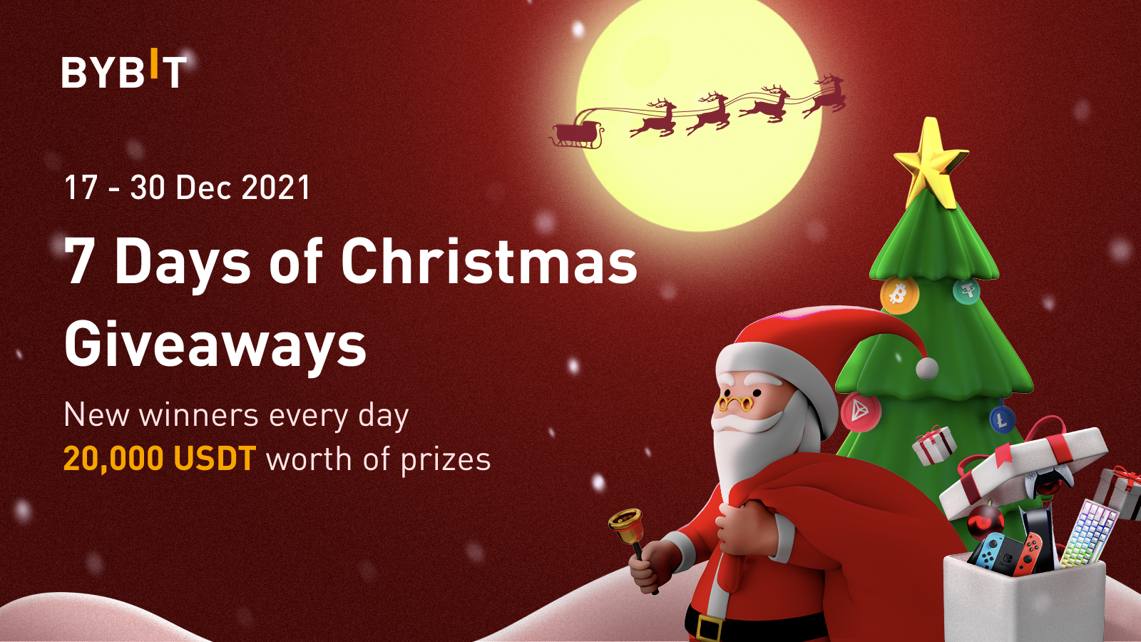 2022 Spread The Christmas Joy Giveaway Bybit Blog | Indonesia And Vietnam Only — 7 Days Of Christmas Giveaways🎁:  Celebrating The Most Wonderful Time Of The Year With Bybit!