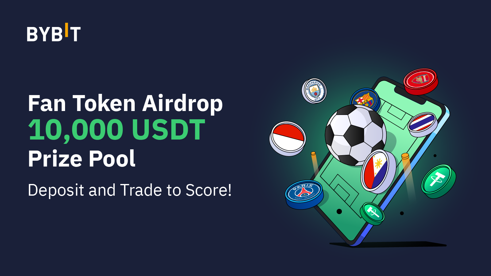 [Selected Southeast Asia Only] ⚽️ Fan Token Airdrop: 10,000 USDT Prize Pool...