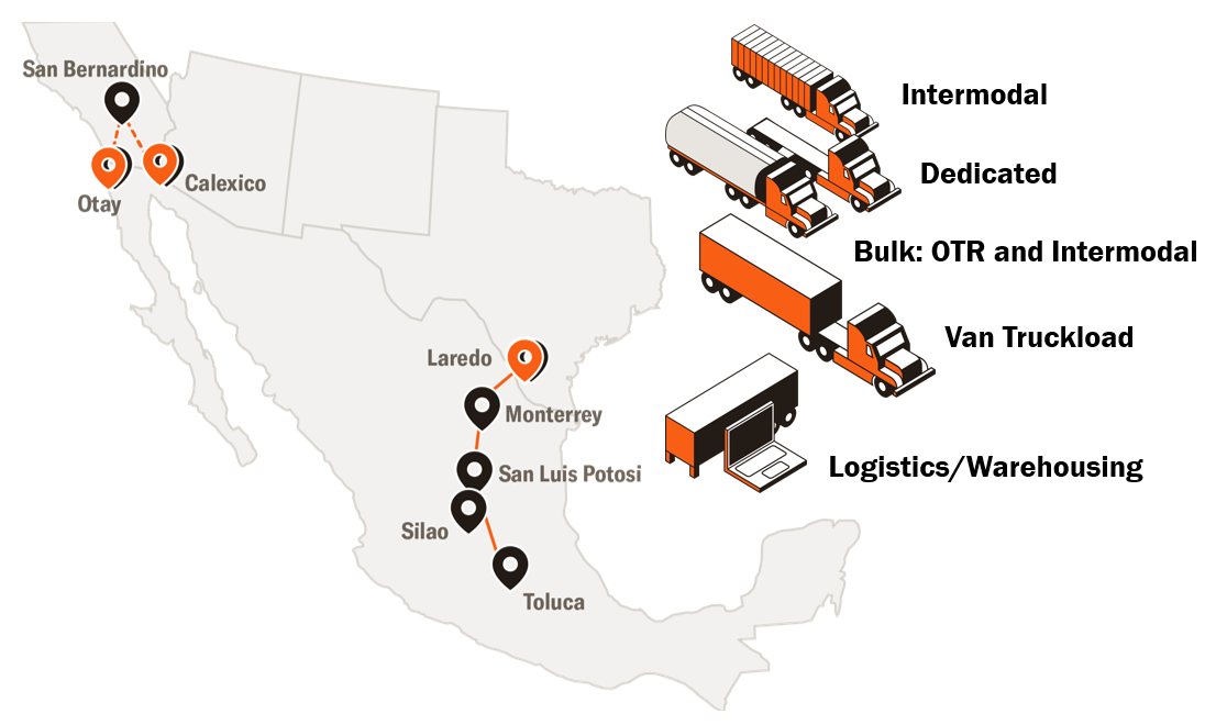 Mexico transportation network and services Schneider