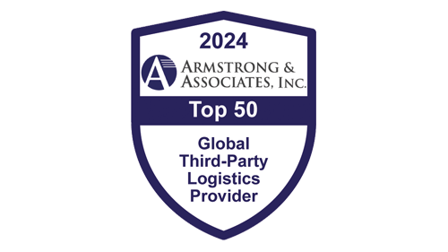 Armstrong & Associates' 2024 Top 50 Global 3PL award logo