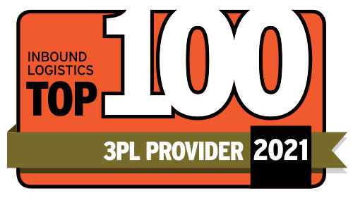 inbound logistics top 100 3PL 2021 badge