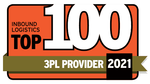 inbound logistics top 100 3PL 2021 badge
