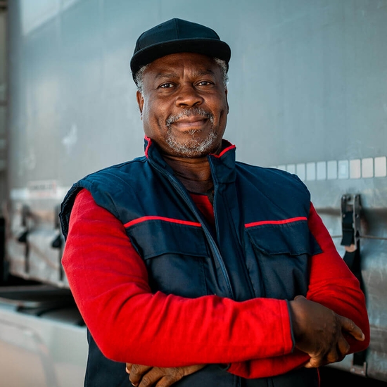 Third party carrier in front of trailer