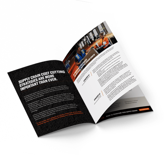 A printed booklet of the guide to supply chain costs