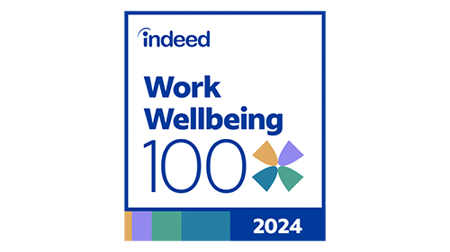 Indeed work wellbeing award logo