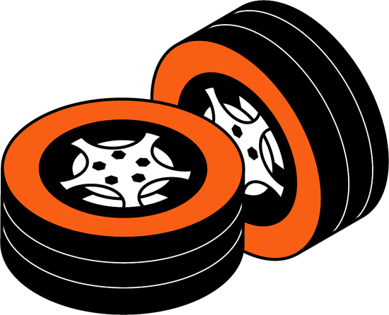 Icon of two tires