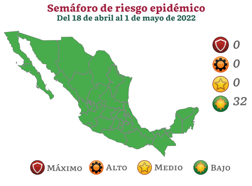 Map of covid restrictions in Mexico