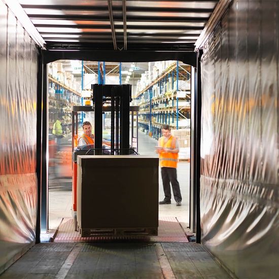 Schneider expedite team moving freight from truck