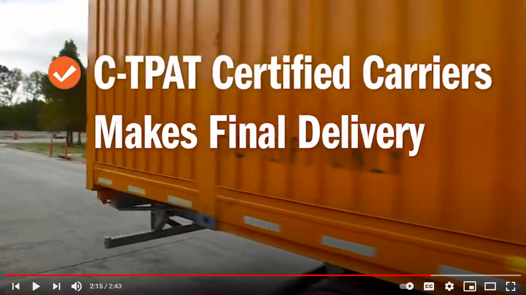 Southbound freight from United States into Mexico video image