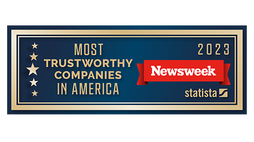 Newsweek Most Trustworthy Company in America logo