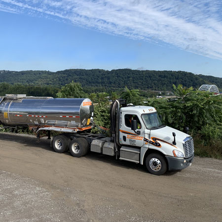 Bulk Dedicated truck and trailer