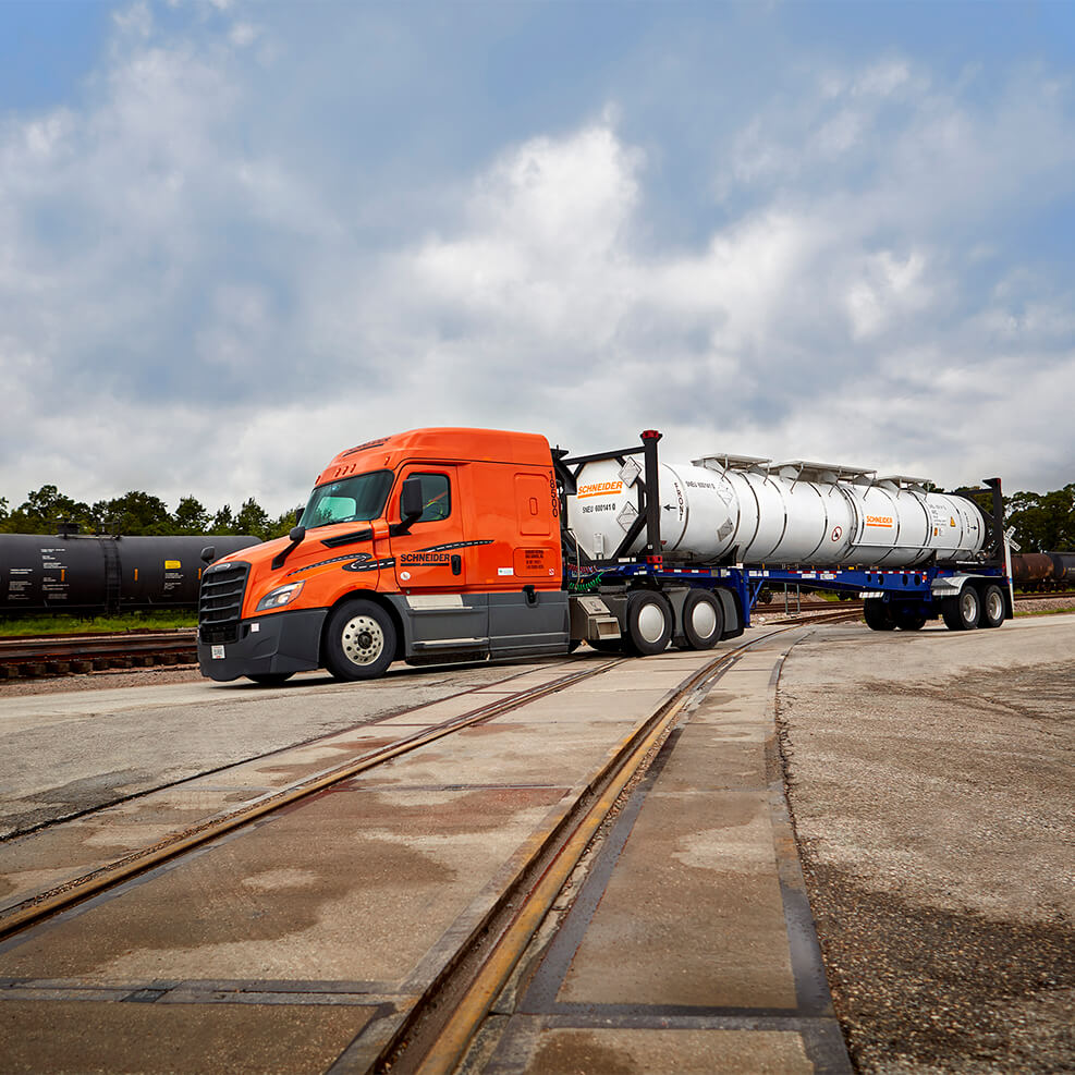 Bulk liquid transport in intermodal ISO tank containers