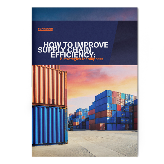 Front cover of guide booklet on how to improve supply chain efficiency