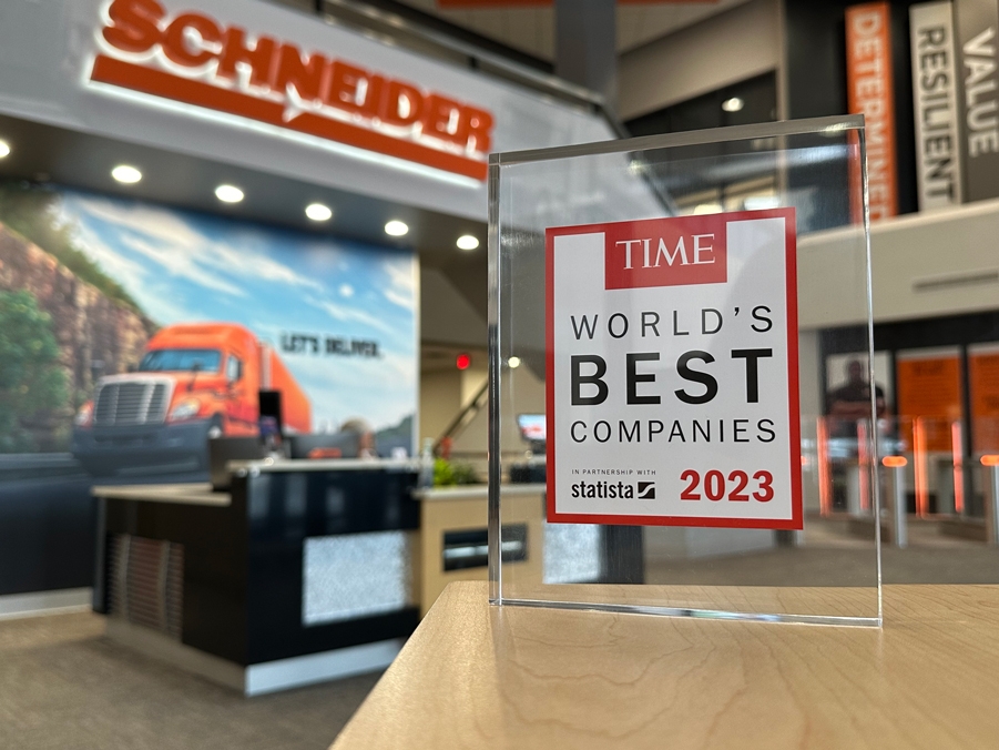 Schneider's TIME Magazine World's Best Company Award