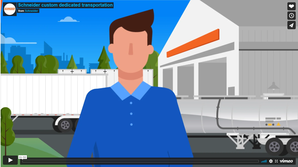 dedicated shipping animated video image