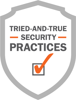 Tried an true security practices icon