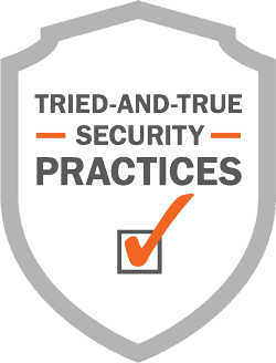 Tried an true security practices icon