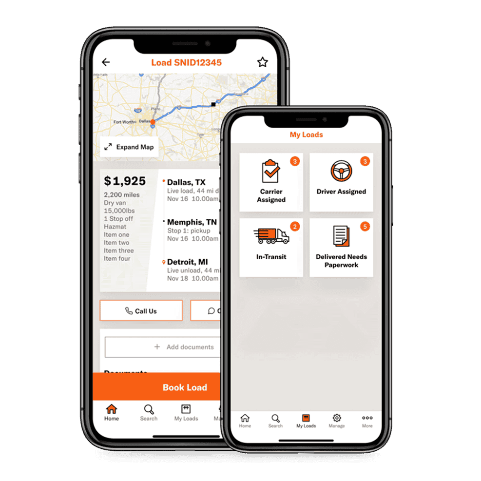 FreightPower load board app for carriers
