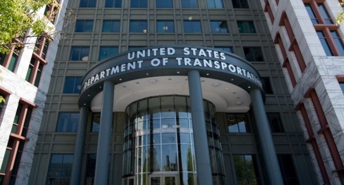 United States Department of Transportation front entrance.