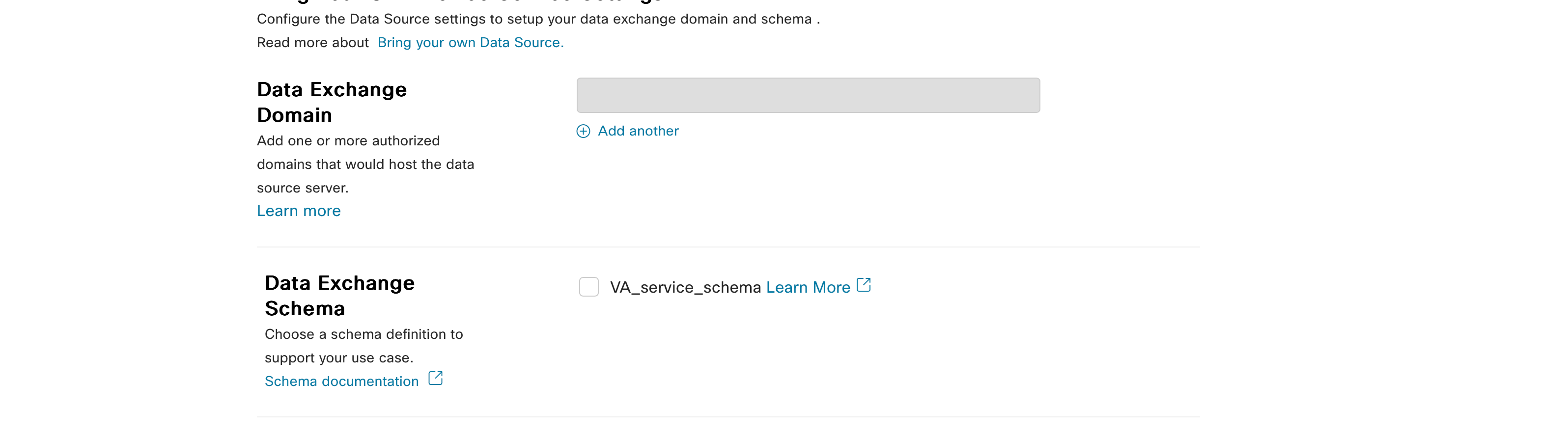 data exchange domain