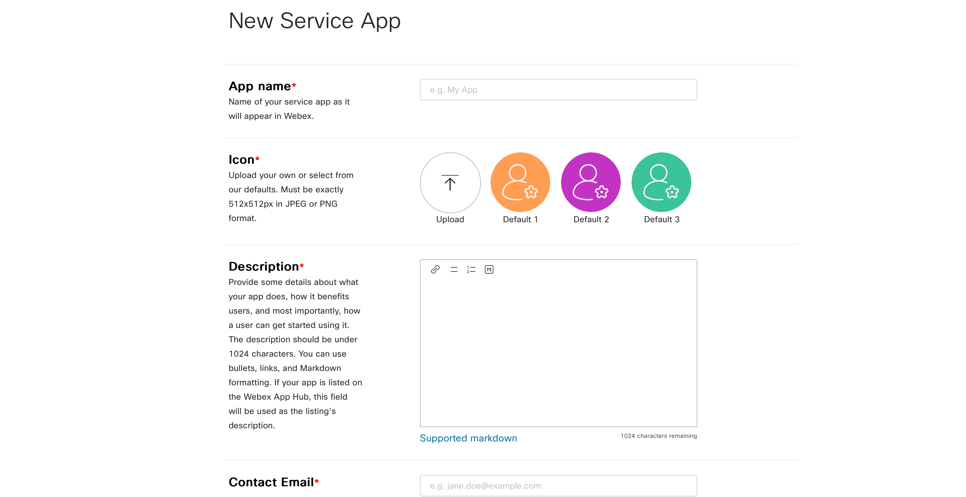 create service app