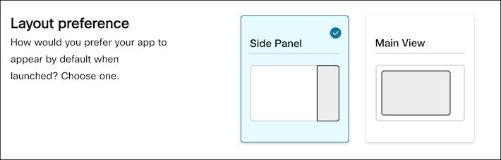 Layout preference