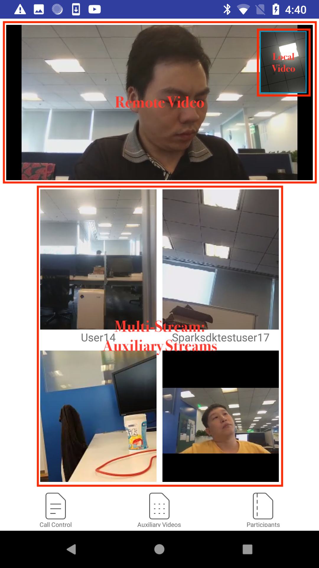 Multistream-example