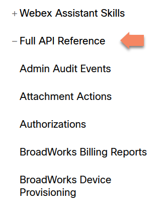 api reference