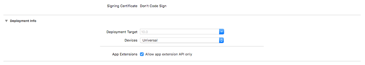 Allow Extensions API Only